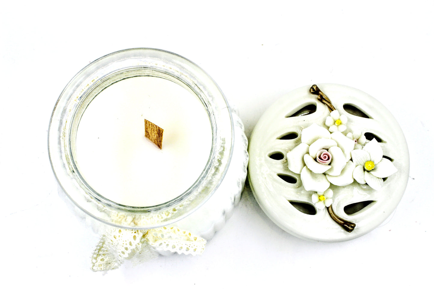 Floral Scented Candle Jar