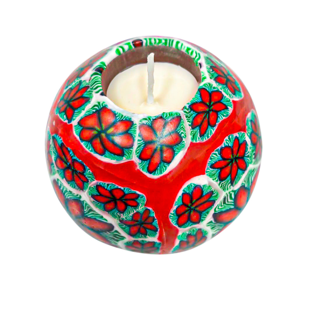 Christmas Flower Candle Ball